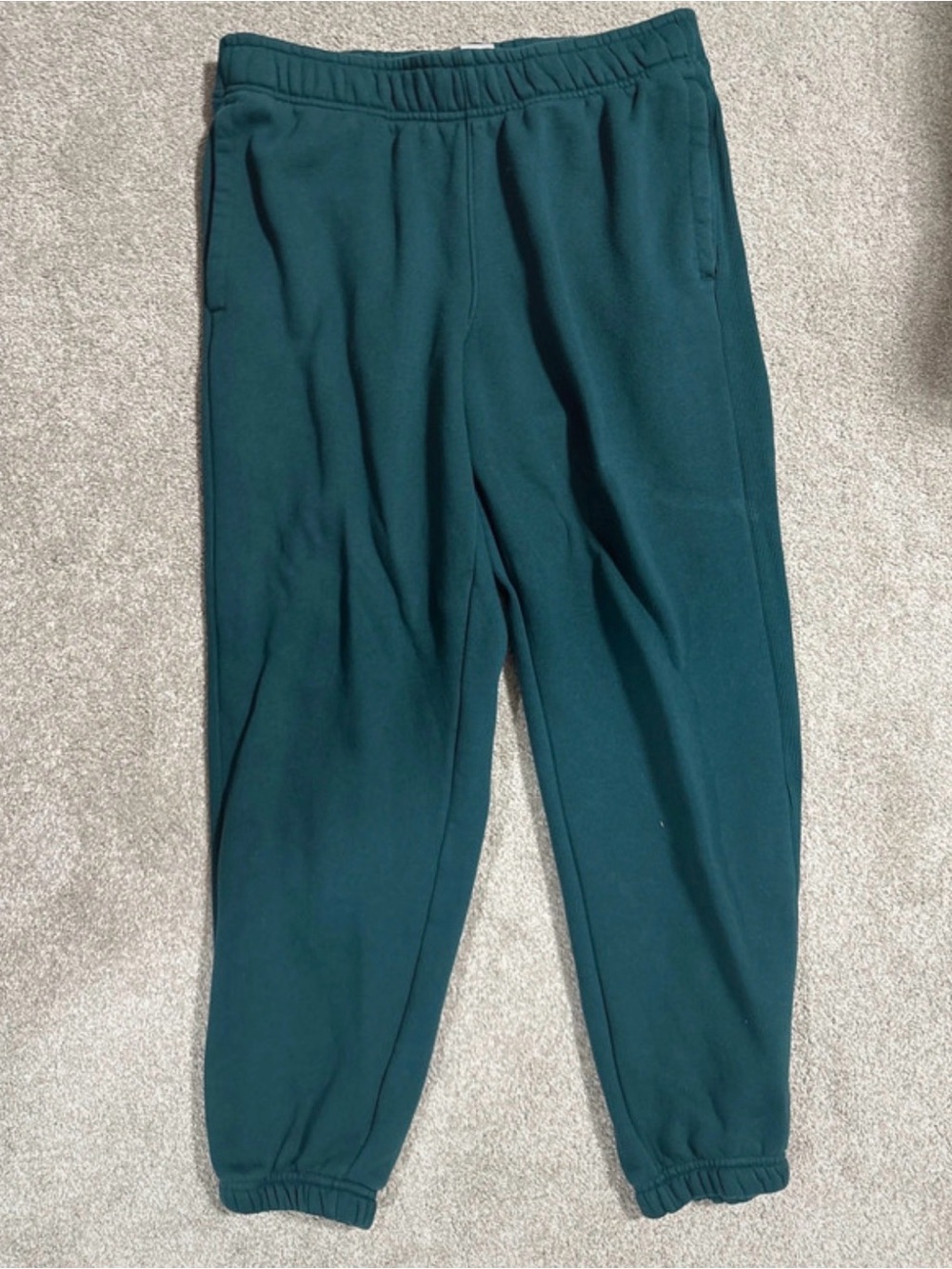 Women’s Dark Green Fleece Jogger Pants